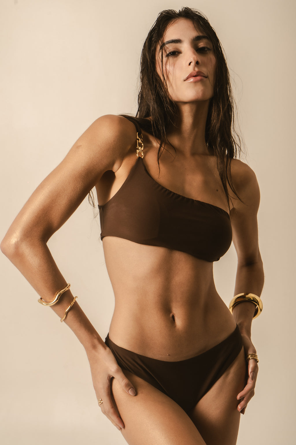 Biquini Salinas Marrom